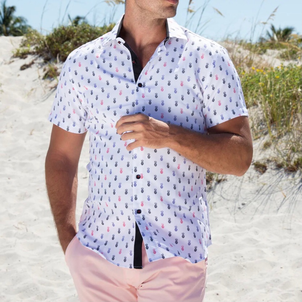Never Worn -Pineapple Print Shirt